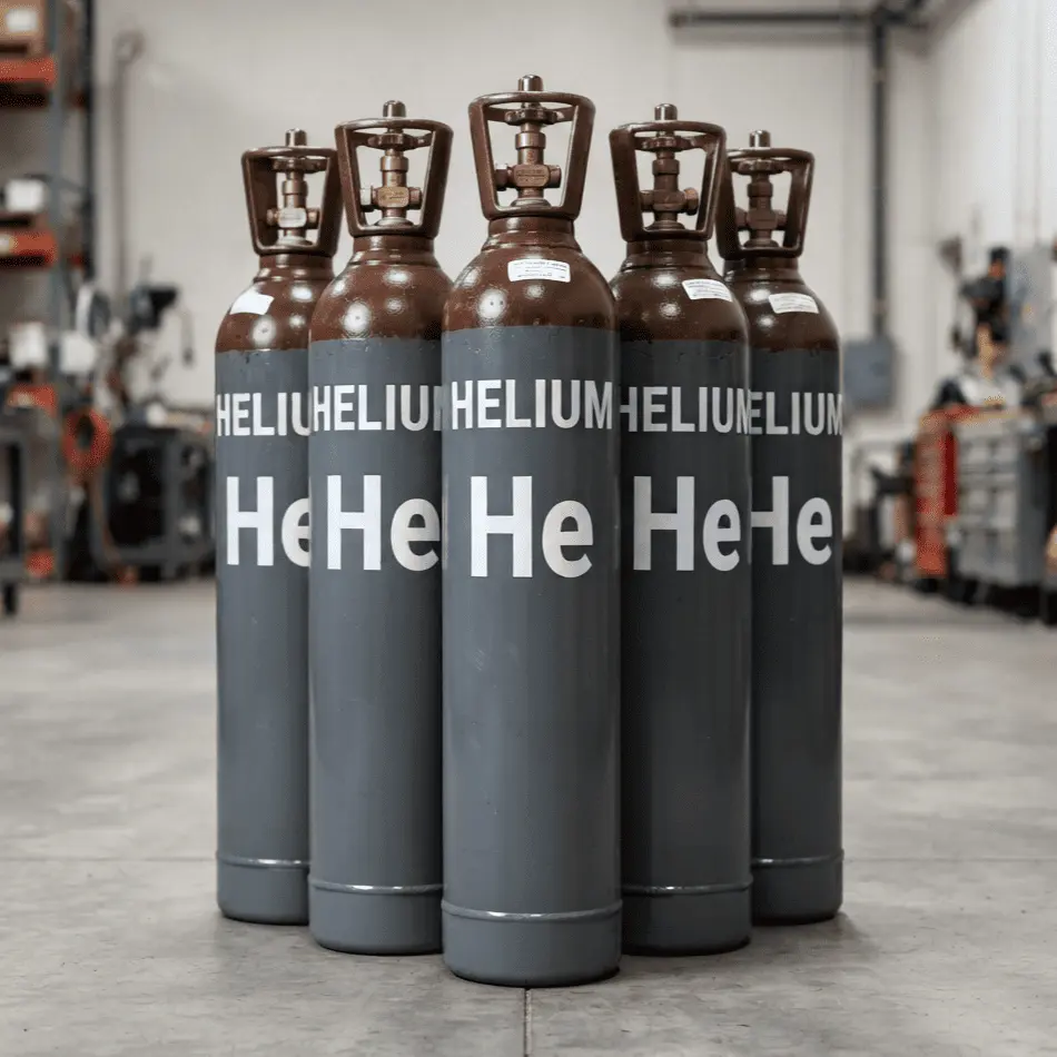 Helium cylinders