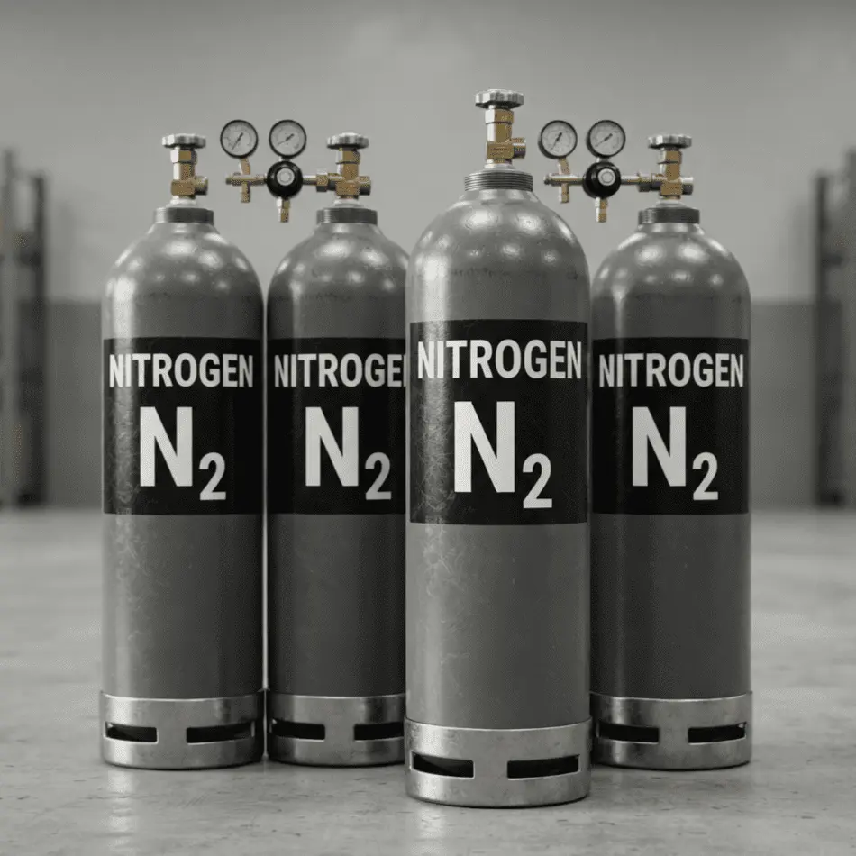 Nitrogen cylinders